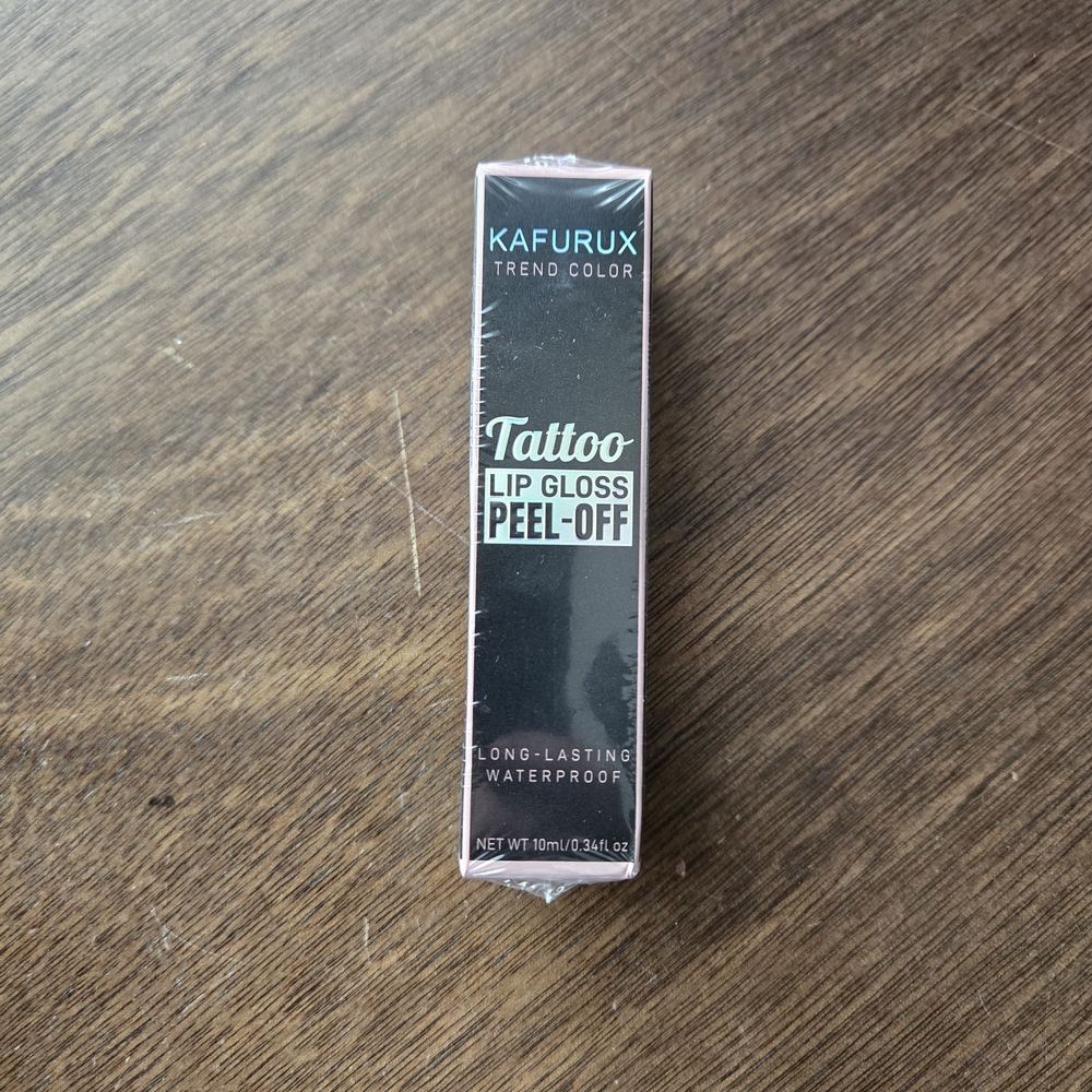 Kafurux Tattoo Peel-Off Lip Gloss — Classic Pink New In Package Waterproof